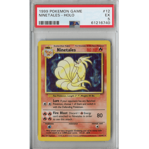 Ninetales (12/102) - Holo Rare - Base Set [PSA 5] 