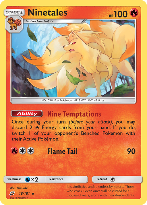 Ninetales (16/181) [Sun & Moon: Team Up] 