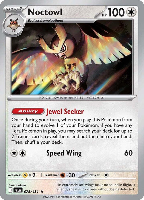 Noctowl (078/131) [Scarlet & Violet: Prismatic Evolutions] 