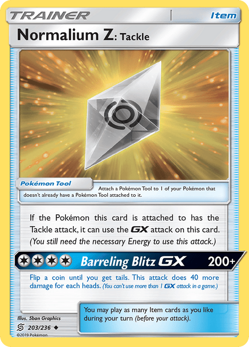 Normalium Z: Tackle (203/236) [Sun & Moon: Unified Minds] 