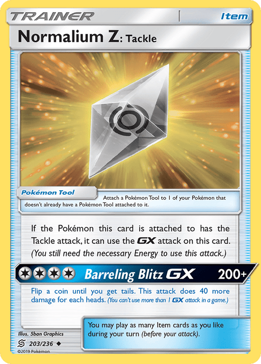 Normalium Z: Tackle (203/236) [Sun & Moon: Unified Minds] 