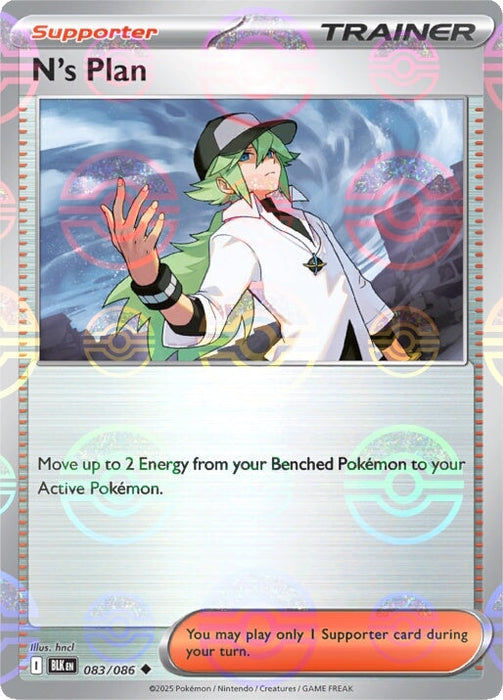 N's Plan (083/086) (Poke Ball Pattern) [Scarlet & Violet: Black Bolt] 