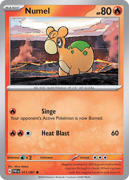 Numel (011/091) [Scarlet & Violet: Paldean Fates] 