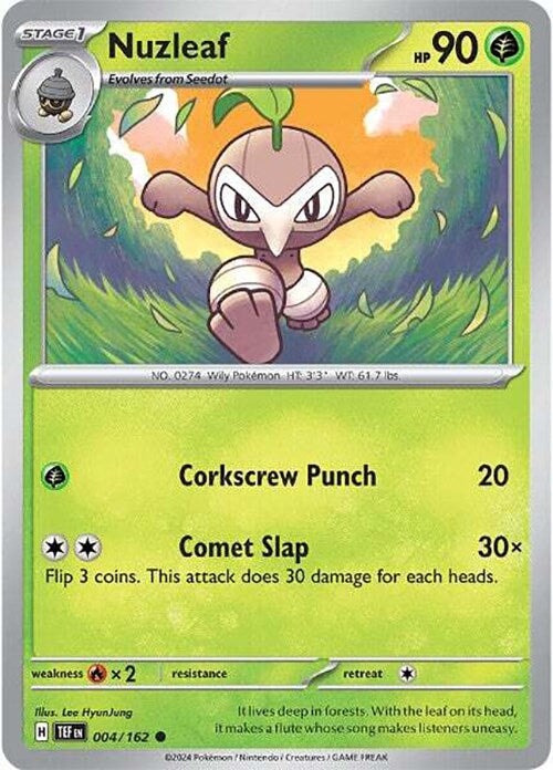 Nuzleaf (004/162) [Scarlet & Violet: Temporal Forces] 