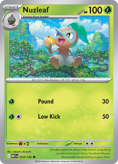 Nuzleaf (014/132) [Mega Evolution: Base Set] 
