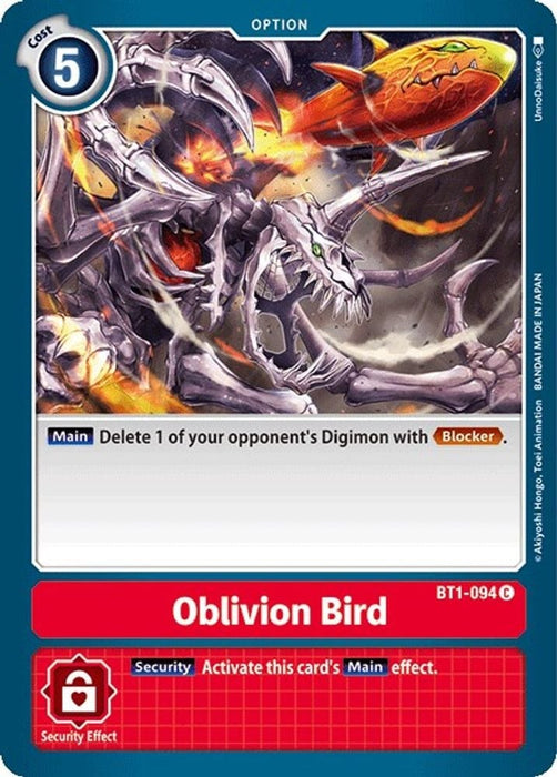 Oblivion Bird (#BT1-094 C) (Release Special Booster 1.0) Near Mint 