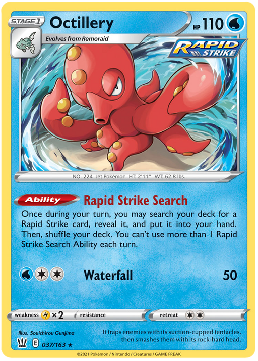 Octillery (037/163) (Theme Deck Exclusive) [Sword & Shield: Battle Styles] 
