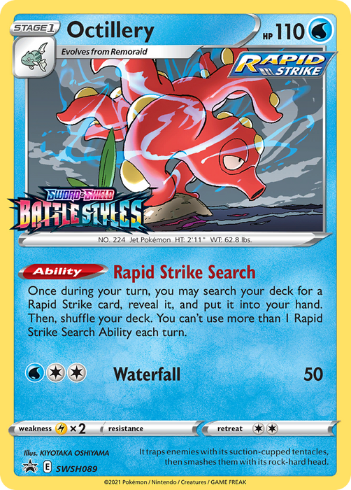 Octillery (SWSH089) (Prerelease Promo) [Sword & Shield: Black Star Promos] 