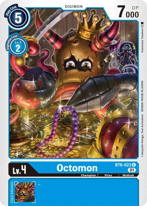 Octomon (#BT6-023 C) (Double Diamond) Near Mint 