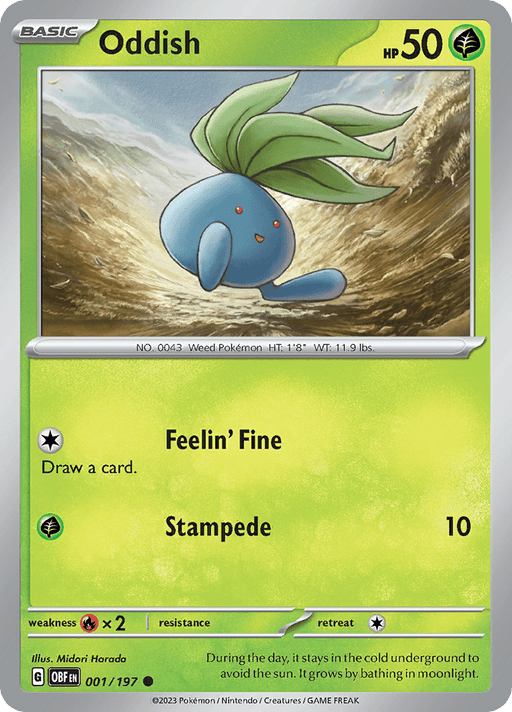 Oddish (001/197) [Scarlet & Violet: Obsidian Flames] 