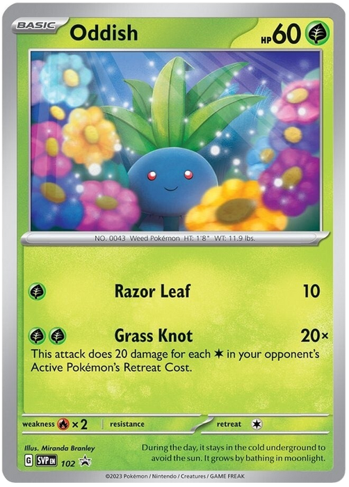 Oddish (102) [Scarlet & Violet: Black Star Promos] 
