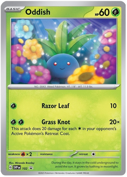 Oddish (102) [Scarlet & Violet: Black Star Promos] 