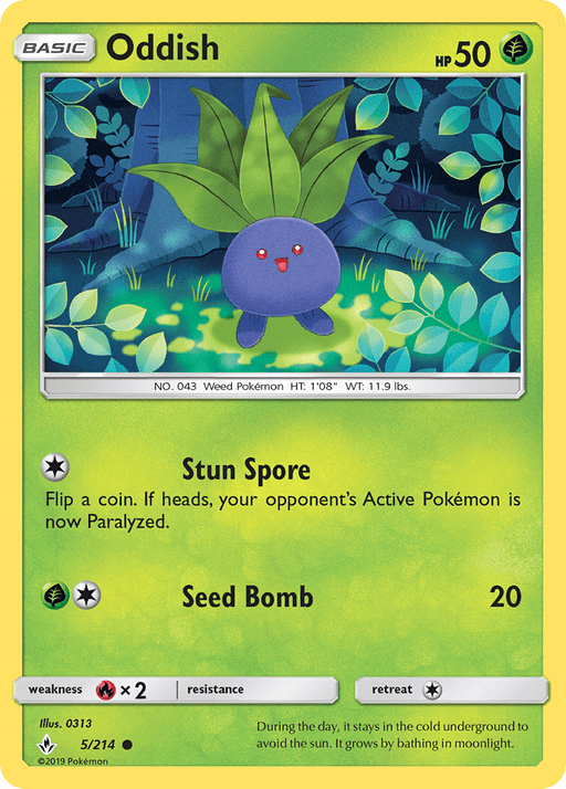 Oddish (5/214) [Sun & Moon: Unbroken Bonds] 