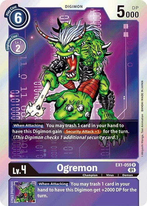 Ogremon (#EX1-059 R) (Classic Collection) Near Mint Foil 