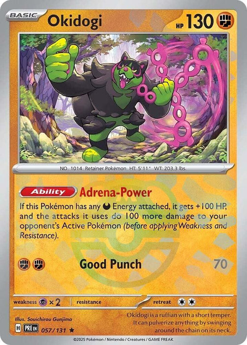 Okidogi (057/131) (Master Ball Pattern) [Scarlet & Violet: Prismatic Evolutions] 
