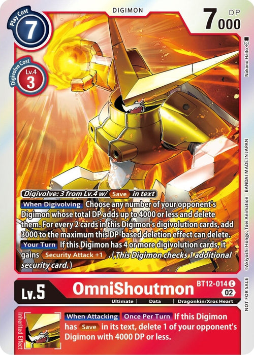 OmniShoutmon (Box Topper) (BT12-014 C) 