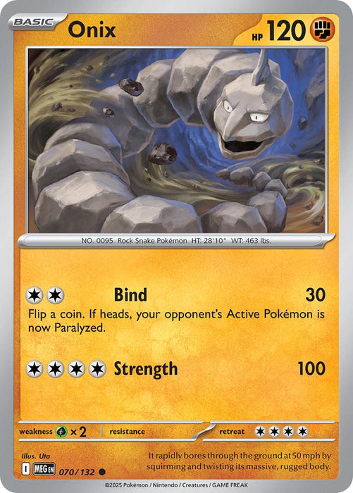 Onix (070/132) [Mega Evolution: Base Set] 