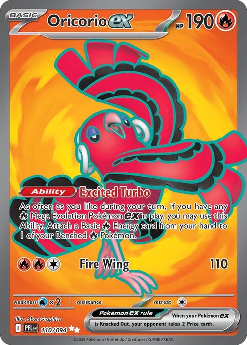 Oricorio ex (110/094) [Mega Evolution: Phantasmal Flames] 