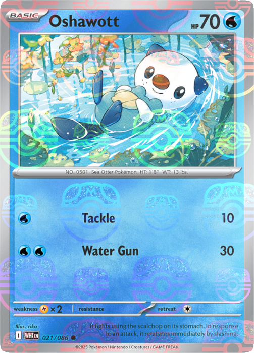 Oshawott (021/086) (Master Ball Pattern) [Scarlet & Violet: White Flare] 