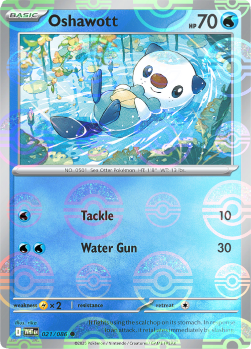 Oshawott (021/086) (Poke Ball Pattern) [Scarlet & Violet: White Flare] 