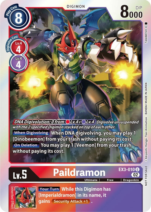 Paildramon (Box Topper) (EX3-010 U) 