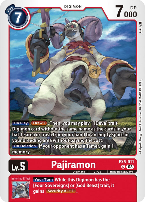 Pajiramon (EX5-011 C) 