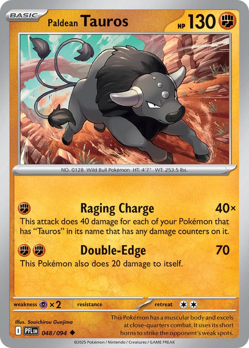 Paldean Tauros (048/094) [Mega Evolution: Phantasmal Flames] 
