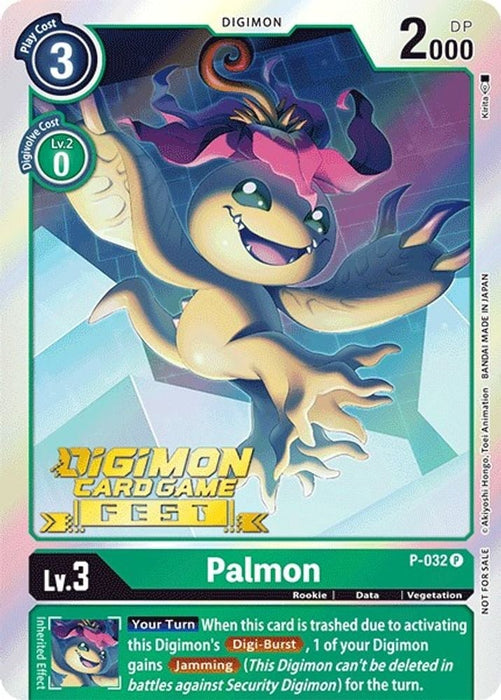 Palmon - P-032 (Digimon Card Game Fest 2022) (#P-032 P) (Digimon Promotion Cards) Near Mint Foil 