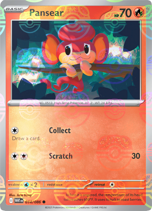 Pansear (014/086) (Master Ball Pattern) [Scarlet & Violet: White Flare] 