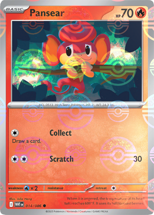 Pansear (014/086) (Poke Ball Pattern) [Scarlet & Violet: White Flare] 