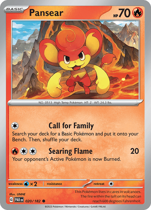Pansear (020/182) [Scarlet & Violet: Paradox Rift] 