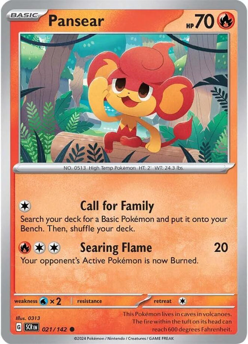Pansear (021/142) [Scarlet & Violet: Stellar Crown] 