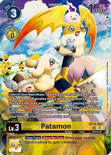 Patamon (Limited Card Pack) (BT14-033 SR) 