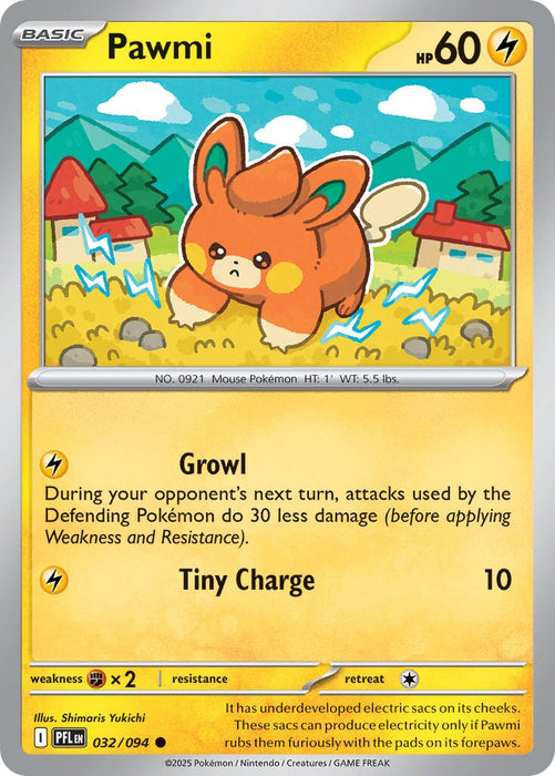 Pawmi (032/094) [Mega Evolution: Phantasmal Flames] 