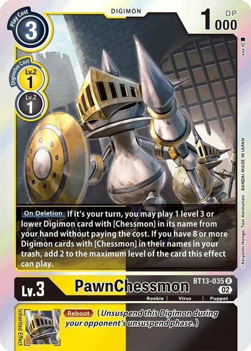PawnChessmon - BT13-035 (#BT13-035 R) (Versus Royal Knights) Near Mint Foil 