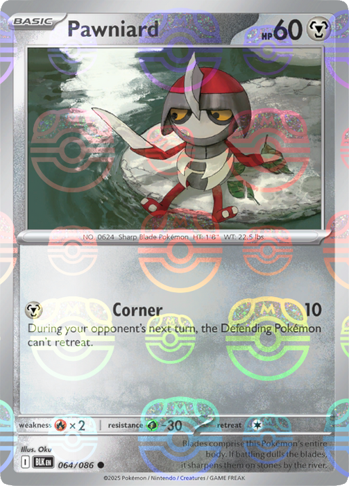 Pawniard (064/086) (Master Ball Pattern) [Scarlet & Violet: Black Bolt] 