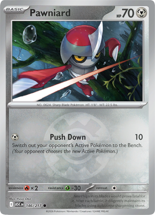 Pawniard (Quick Ball) (146/217) [Mega Evolution: Ascended Heroes]