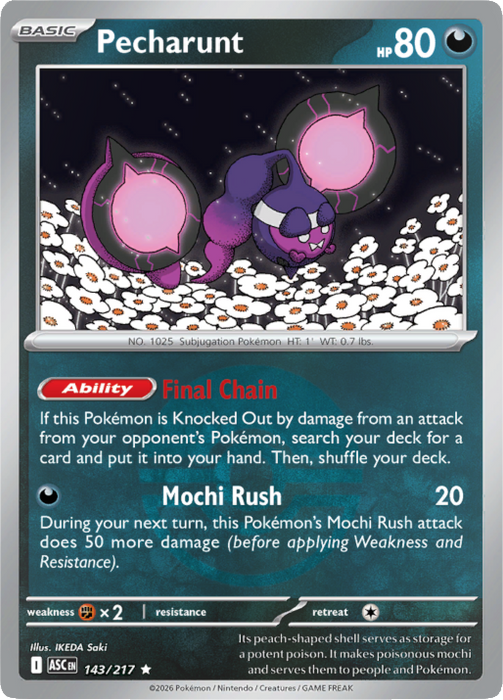 Pecharunt (Poke Ball) (143/217) [Mega Evolution: Ascended Heroes]