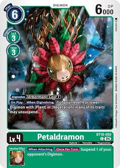 Petaldramon (#BT18-050 C) (Release Special Booster 2.0) Near Mint 
