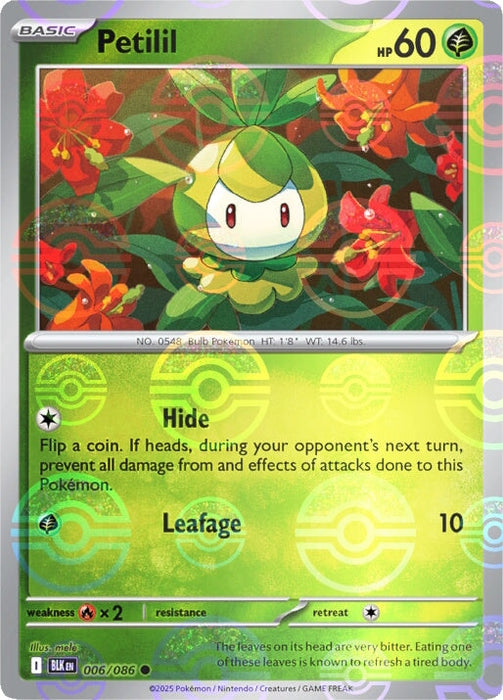Petilil (006/086) (Poke Ball Pattern) [Scarlet & Violet: Black Bolt] 