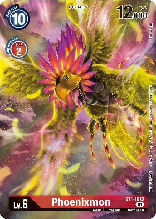 Phoenixmon (1-Year Anniversary Box Topper) (#ST1-10 R) (Starter Deck 01: Gaia Red) Near Mint Foil 
