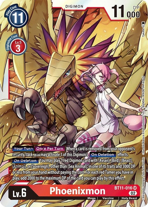 Phoenixmon (#BT11-016 SR) (Dimensional Phase) Near Mint Foil 