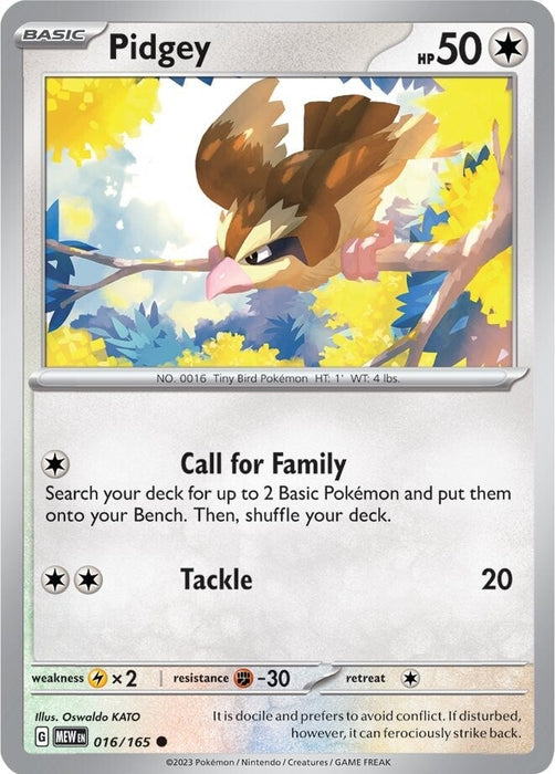 Pidgey (016/165) [Scarlet & Violet: 151] 