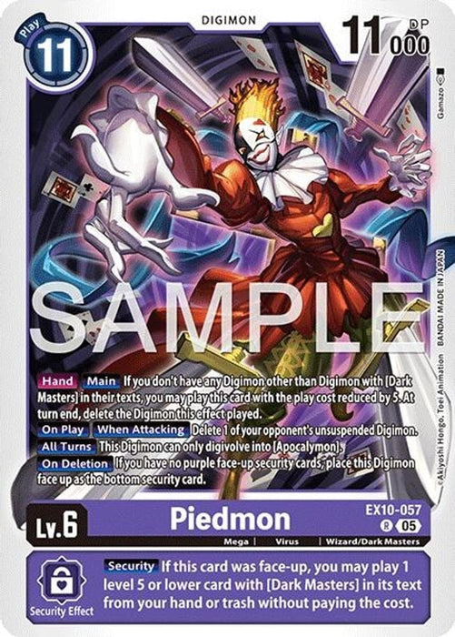 Piedmon (#EX10-057 R) (Sinister Order) Near Mint Foil 