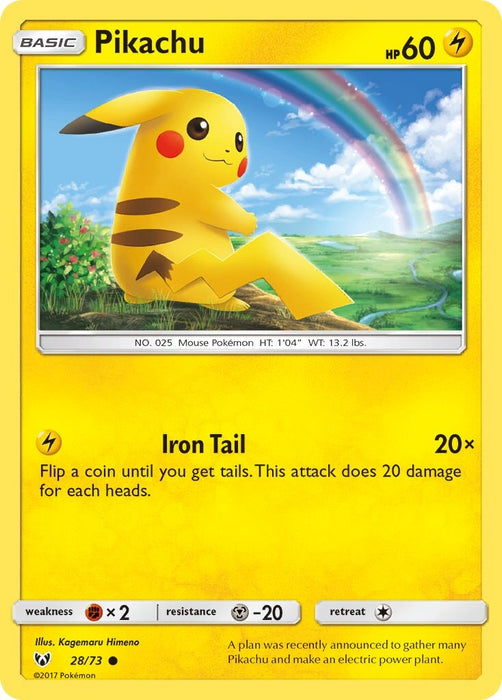 Pikachu - 28/73 (Let's Play, Pikachu!) (Cracked Ice Holo) [Deck Exclusives] 