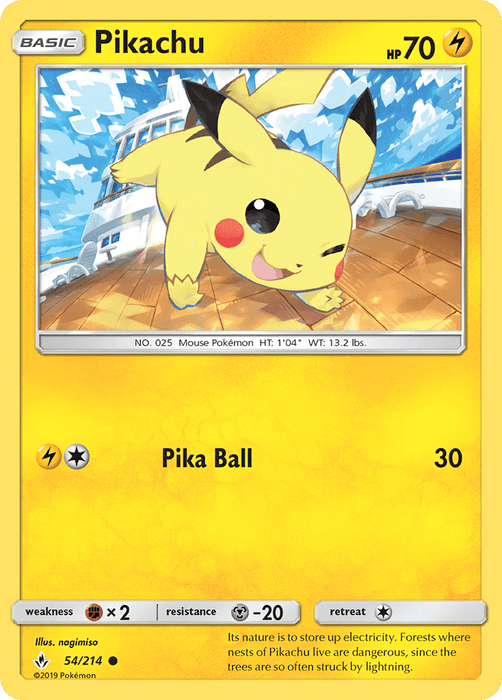 Pikachu (54/214) [Sun & Moon: Unbroken Bonds] 