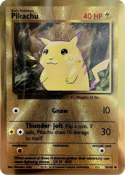 25th anniversary rare pokemon cards Pikachu (58/102) (Celebrations Metal Card) [Celebrations: 25th Anniver — Manta Trading