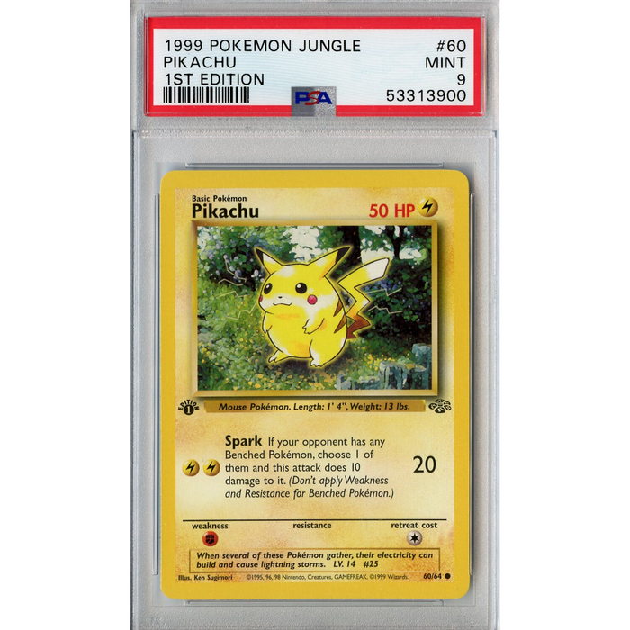Pikachu (60/64) - Common - Jungle 1st Edition [PSA 9] 