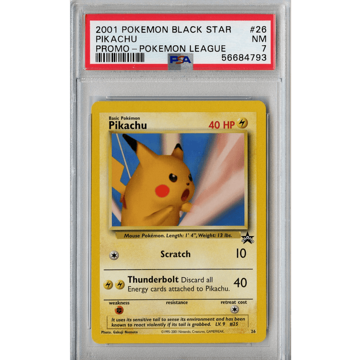 Pikachu - Black Star Promos 26 (Pokemon League) [PSA 7] 