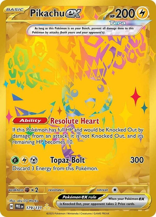 Pikachu ex (179/131) [Scarlet & Violet: Prismatic Evolutions] 